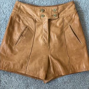 Rachel Zoe Genuine Leather Shorts